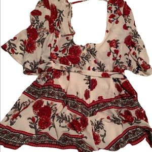 BACKLESS TIE ROMPER LARGE